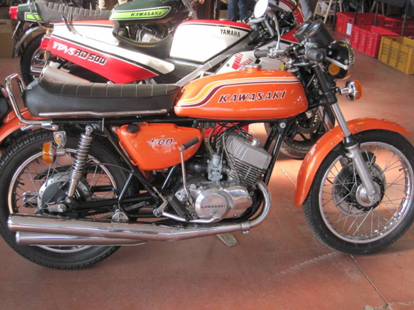 Una Kawasaki 500 del 1972